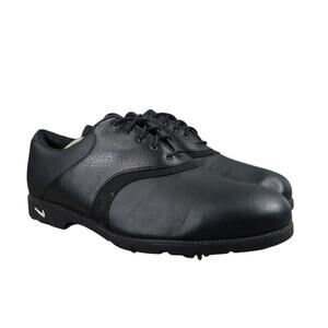 Nike Shoes Mens 11.5 Golf Cleat Saddle Oxford Classic Waverly Last Black Leather